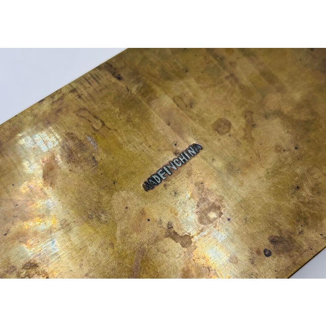 1960s Vintage Chinese Export Brass Keepsake Box For Sale - Image 5 of 6