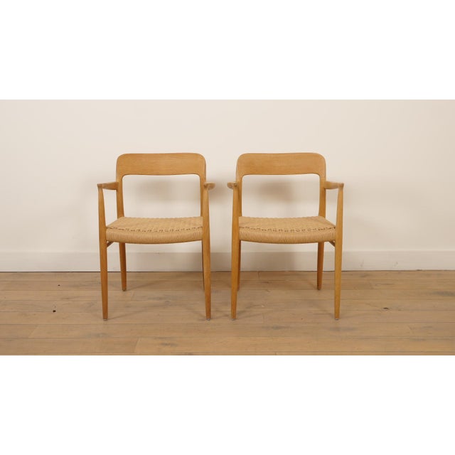 Model 56 Dining Chairs in Oak by Niels Otto (N. O.) Møller for J.L. Møllers, Set of 2 For Sale - Image 12 of 12