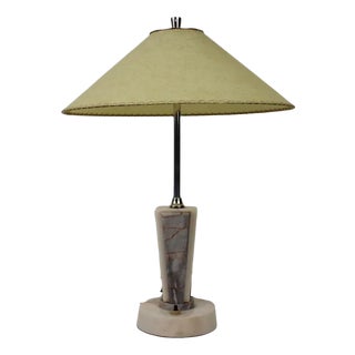 Marble Table Lamp from Kámen Praha, 1950s For Sale