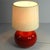 1980s Small Vintage Red Glazed Ceramic Table Lamp, 1980s For Sale - Image 5 of 7