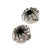 Green Vintage Flower Earrings from Christian Dior, 1963, Set of 2 For Sale - Image 8 of 12