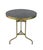 Art Deco Matthew Izzo Home Bristro Dining Table Brass and Black Marble For Sale - Image 3 of 4