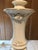 Ceramic Vintage Porcelain Lamp With Shade For Sale - Image 7 of 8