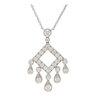 Tiffany & Co. Jazz Legacy Diamond Necklace in Platinum For Sale