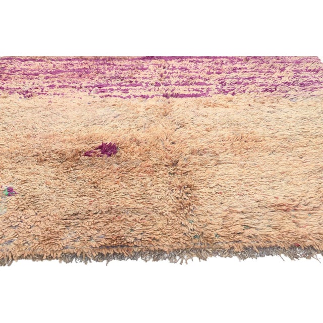 Berber Tribes of Morocco Vintage Purple Beni MGuild Moroccan Rug - 05'10 X10'02 For Sale - Image 4 of 9