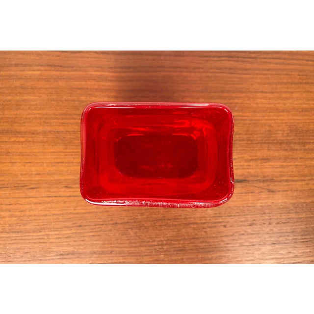 Mid-Century Modern Scandinavian Glass Vase, 1960s For Sale - Image 13 of 16