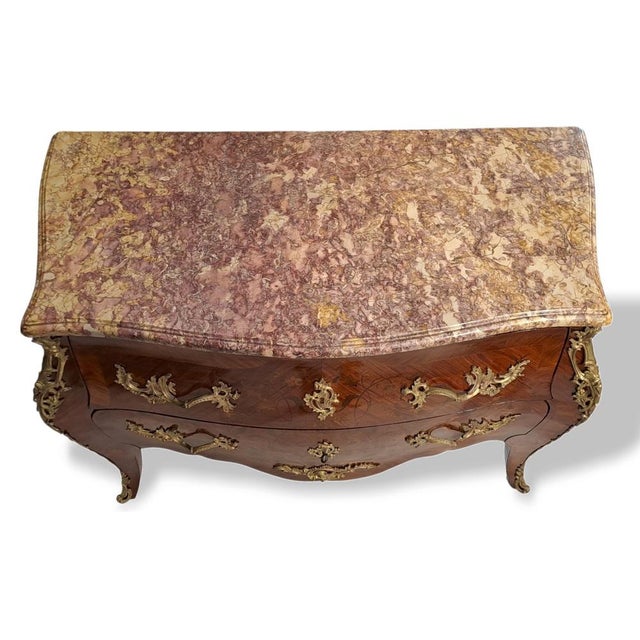 Wood Napoleon III Walnut Chest of Drawers by Perino, Italy For Sale - Image 7 of 12