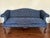 Vintage Conover Sapphire Blue Chippendale Style Camelback Settee Sofa For Sale - Image 13 of 15