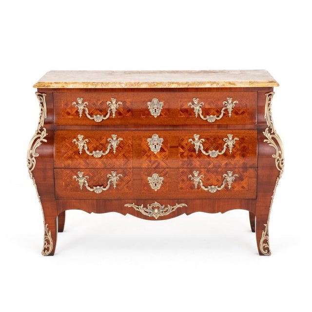 Antique French Louis XVI Bombe Commode, 1900s For Sale - Image 12 of 12