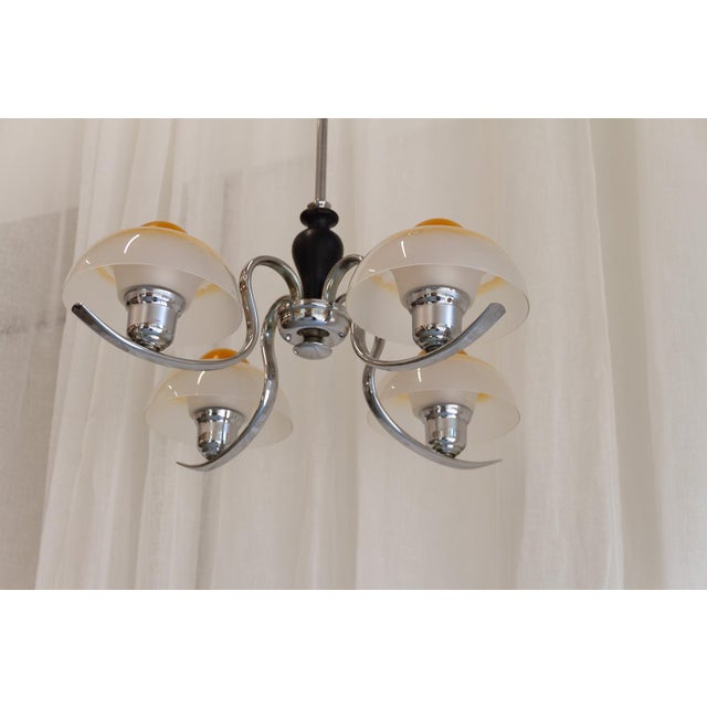 Art Deco Danish Fried Egg Chandelier from Fog & Mørup, 1930s For Sale - Image 17 of 18