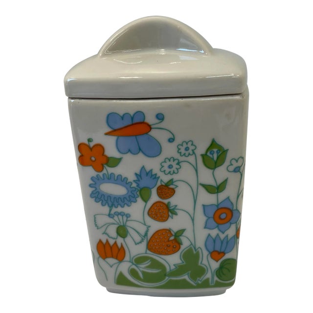 Mid Century Polish Ceramic Canister Jar For Sale