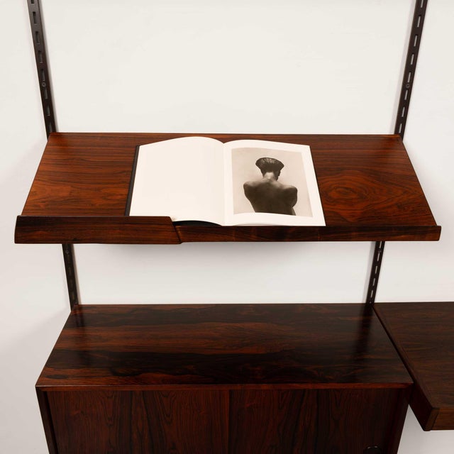 Vintage Kai Kristiansen's Fm Reolsystem Shelving System W/ Desk in Rosewood 1960s For Sale - Image 9 of 13