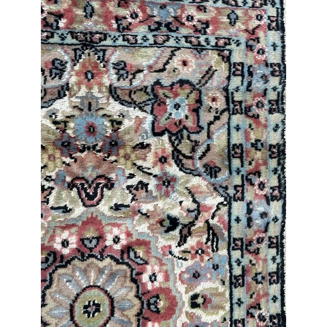 1980s Little Vintage Silk and Wool Pakistani Rug from Bobyrugs, 1980s For Sale - Image 5 of 16