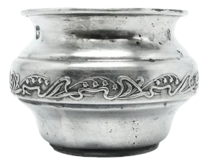 Art Nouveau Silver Salt Holder, Former Austro-Hungarian Empire, 1900s