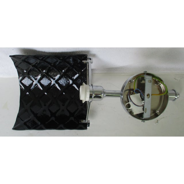 2020s Murano Glass Black Diamond Swarovski Wall Sconce J & J Designs Italy Mos006s For Sale - Image 5 of 11