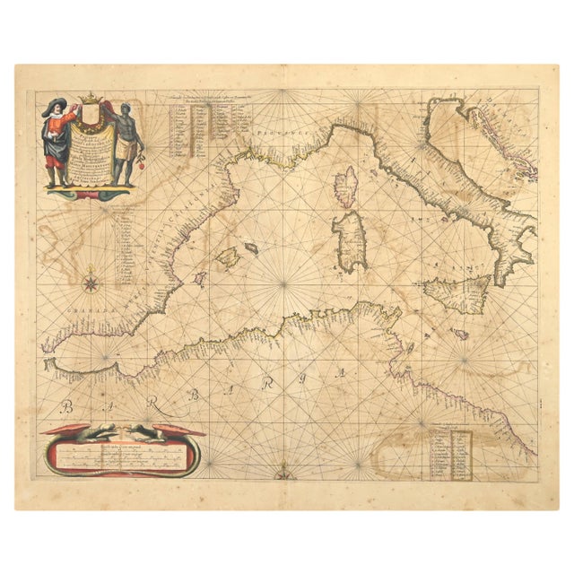 Johannes Janssonius, Barbarga, Etching, 1650s For Sale