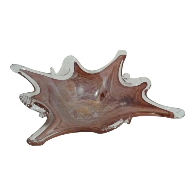 Mid-Century Murano Glass Dish For Sale