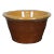 Antique Handmade Brown & Orange Cache Pot Planter Mixing Serving Salad Bowl For Sale