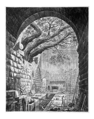 Luigi Rossini - Another View Intake Below \. - Etching - 1825