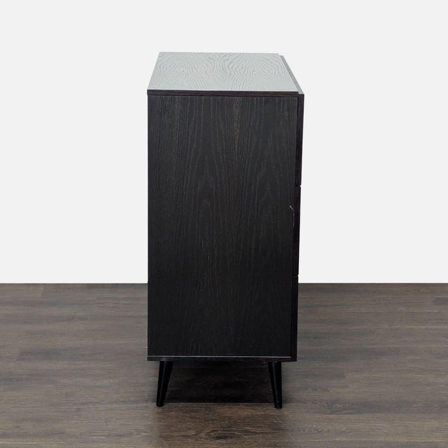 2010s West Elm Adams Modern 3-Drawer Dresser in Espresso Wood Finish, Attributed For Sale - Image 5 of 9