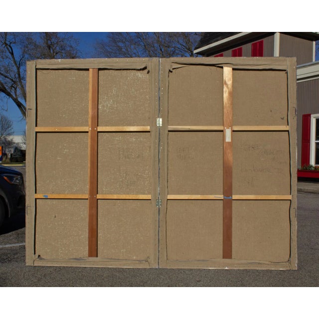 Postmodern 1992 “Kepler/Paradox #1” Monumental Acrylic on Canvas Painting by Kim Krause For Sale - Image 3 of 10