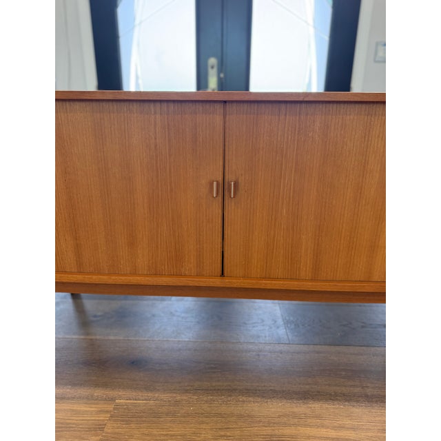 Jens Quistgaard for Peter Løvig Nielsen Danish Modern Teak Tambour Door Credenza, Denmark, C. 1970 For Sale - Image 12 of 17