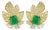 Late 20th Century Pair of 18k Emerald Earrings by Keith Davis For Sale