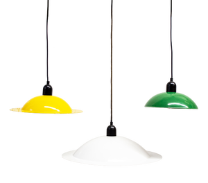 Lampiatta Enamel Lamps by Jonathan De Pas & Donato Durbino & Paolo Lomazzi for Stilnovo, 1971, Set of 3
