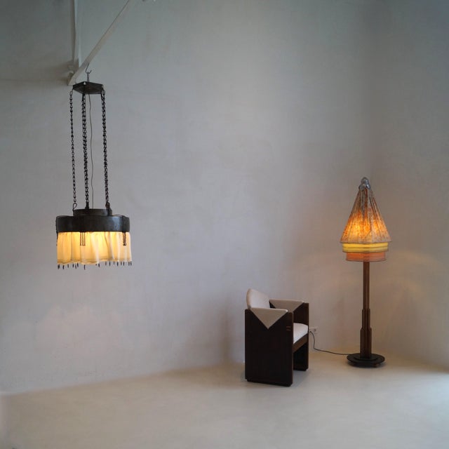 Dutch Art Deco Amsterdam School Pendant Light from Winkelman & Van Der Bijl, 1920s For Sale - Image 18 of 18