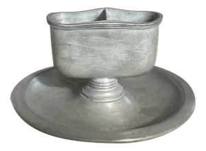 1920 Brooks Brothers Pewter Match Holder and Striker