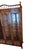 Vintage Thomasville Faux Bamboo and Cane Glass Display Cabinet China Hutch For Sale - Image 10 of 17