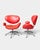 Danish Bird Lounge Chairs in Red Leather from Preben Fabricius & Jørgen Kastholm, 1960s, Set of 2 For Sale - Image 6 of 6