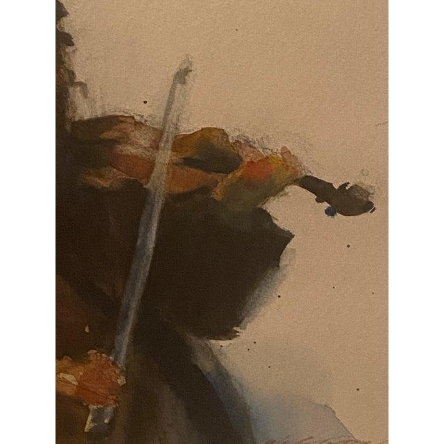 Late 20th Century Framed Watercolor Portrait “Tevye,The Fiddler on the Roof” by Arne Westerman 1982 For Sale - Image 9 of 12