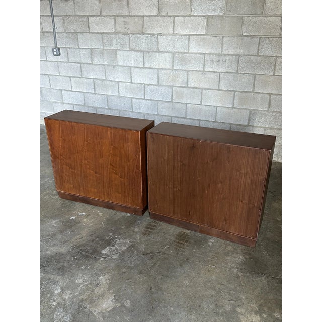 1950s Edward Wormley for Dunbar Bookcases With Floating Drawers- a Pair For Sale - Image 9 of 12