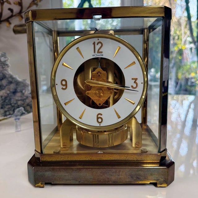 Jaeger-LeCoultre Atmos Clock | Caliber 528-8 | Swiss Mid-Century Brass & Glass Masterpiece Exquisitely preserved and...