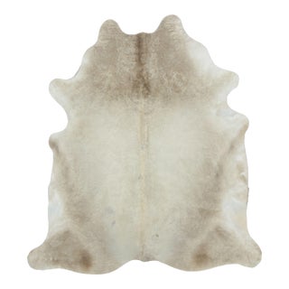 Rug & Kilim’s Contemporary Cowhide Rug in Warm Beige & Brown Tones For Sale