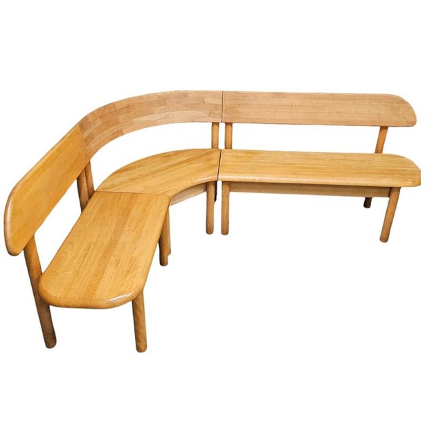 Table, Chairs and Corner Bench from Ansager, Set of 5 For Sale - Image 11 of 13