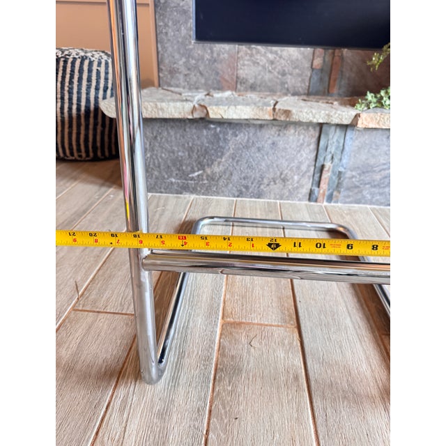 Vintage Thonet Barstools - Chrome Cantilever Chairs For Sale - Image 12 of 14