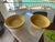 Vintage 1937-51 Homer Laughlin Fiesta Fiestaware Yellow Dessert Bowls - Pair For Sale - Image 4 of 5