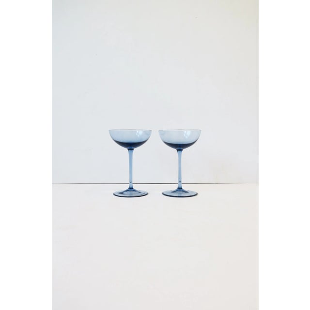 Contemporary Italian Murano Cocktail or Champagne Coupe Glasses, Vincenzo Nason & Cie, 1990s For Sale - Image 3 of 11