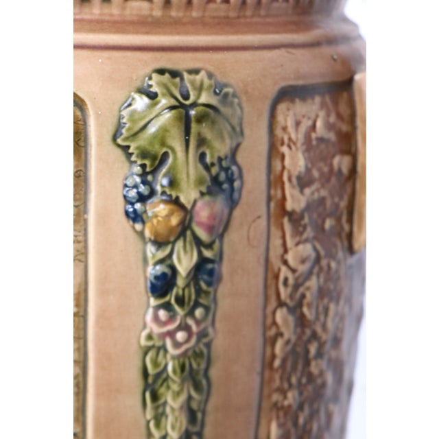 1920s Roseville Pottery Florentine I Umbrella Holder For Sale - Image 13 of 13