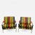 1970s Milo Baughman Chairs in Striped Fabric - A Pair For Sale - Image 10 of 10