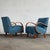 Blue H-410 Lounge Chairs attributed to Jindrich Halabala for Up Závody, 1930s, Set of 2 For Sale - Image 8 of 11