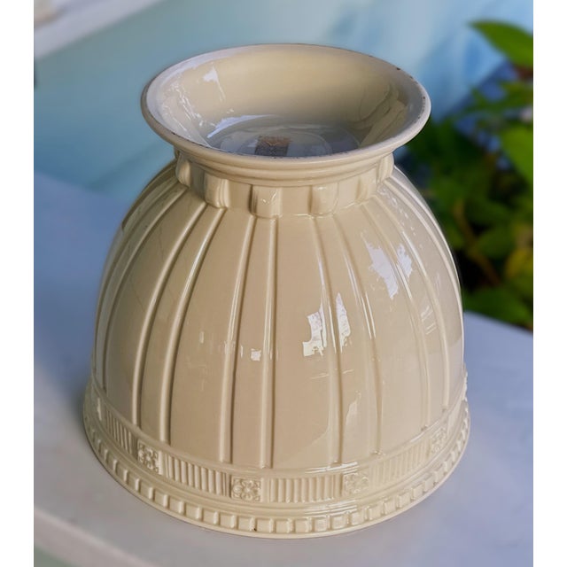 Ceramic 1990s Lenox Ivory Pedestal Bowl – Made in the Usa For Sale - Image 7 of 8