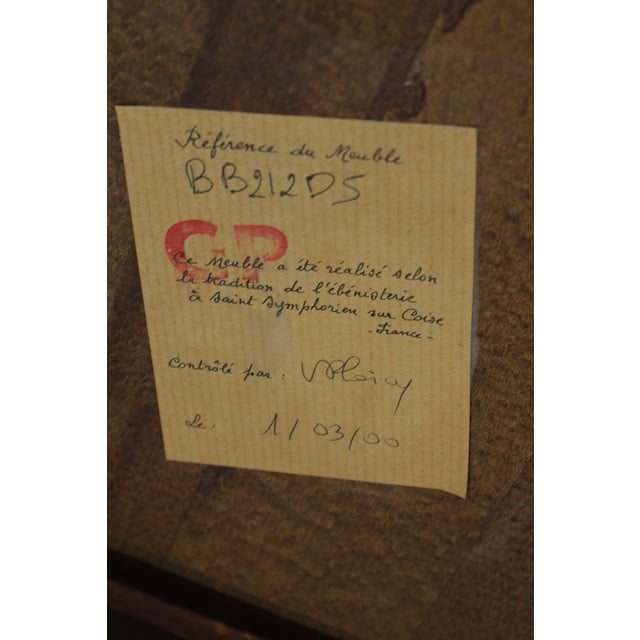 Grange Cherry 3 Drawer Country French Writing Desk For Sale - Image 14 of 16