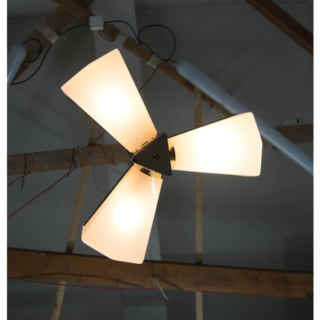 Mid-Century Plastic and Metal Chandelier attributed to Lidokov, Czechoslovakia, 1970s For Sale - Image 10 of 15