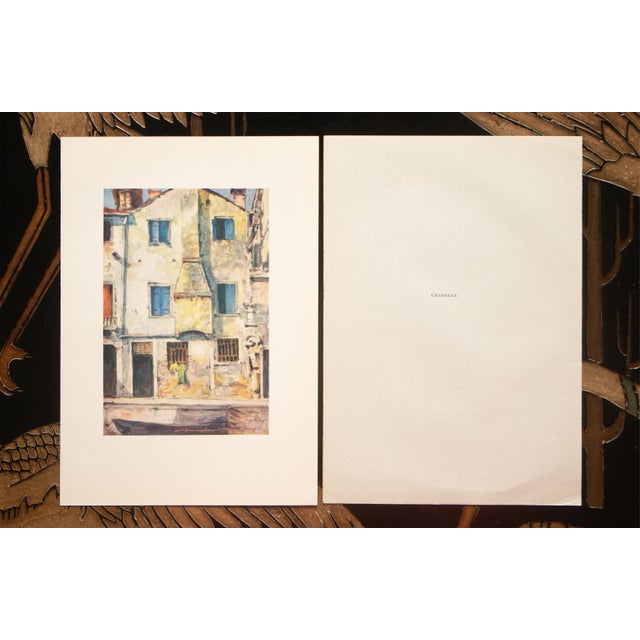 1910s 1912 Mortimer Menpes "Chioggia", Original Full-Color Print of Venice For Sale - Image 5 of 6