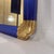 William " Billy " Haines Chic Vintage Mid-Century Chinoiserie Hollywood Regency Customized Newly Painted Blue and Hand-Gilt Wall Mirror For Sale - Image 4 of 7