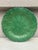 Rustic English Green Majolica Leaves Plate Circa 1880 For Sale - Image 3 of 4