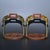 This is a matched pair of antique cloisonné enamel stirrups, traditionally used for horseback riding and often collected...